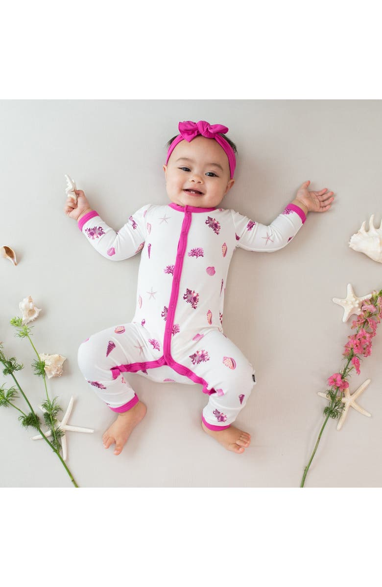 Kyte BABY Raspberry Shell Romper, Alternate, color, 