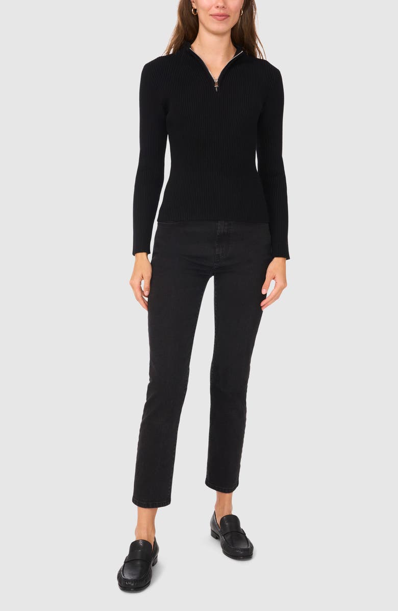 Halogen<sup>®</sup> Rib Quarter Zip Sweater, Alternate, color,