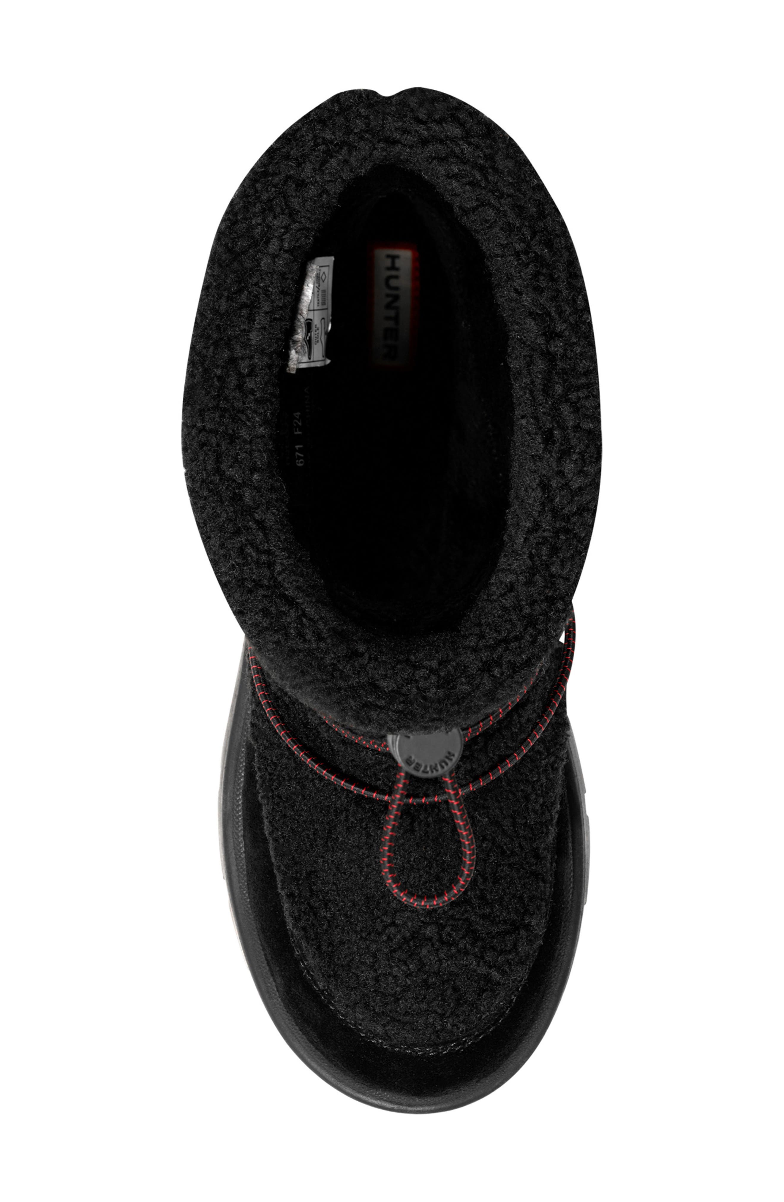 Hunter Kids' Cozy Boot, Alternate, color, Black/ Black/ Black