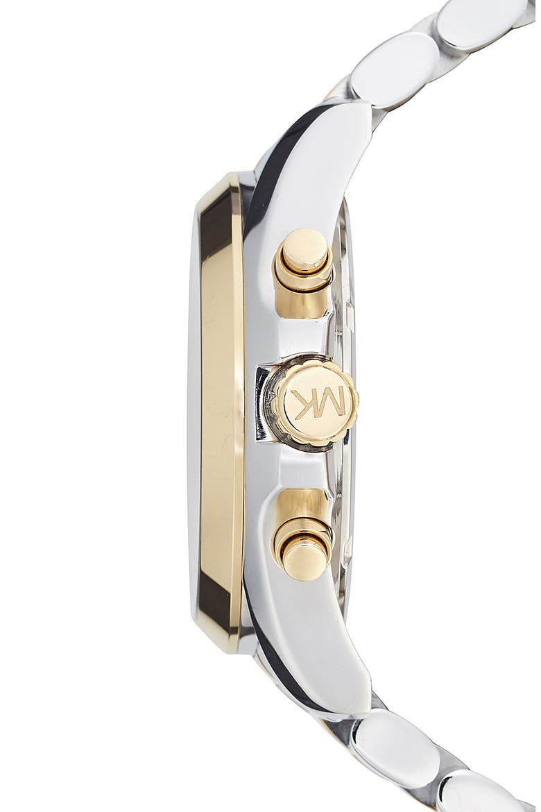 Bradshaw Chronograph Bracelet Watch, 43mm, Alternate, color, 2T SILVER/GOLD