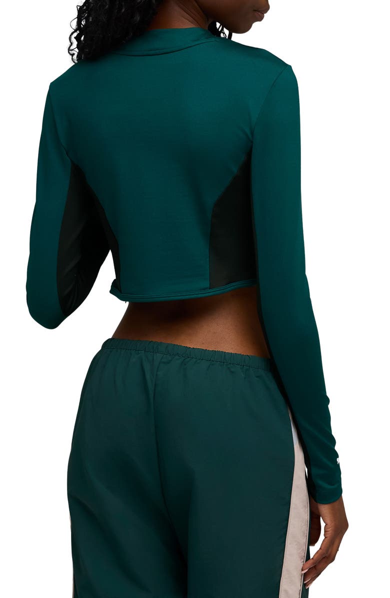 PUMA Formula 1<sup>®</sup> Long Sleeve Racing Top, Alternate, color, Green Terrain