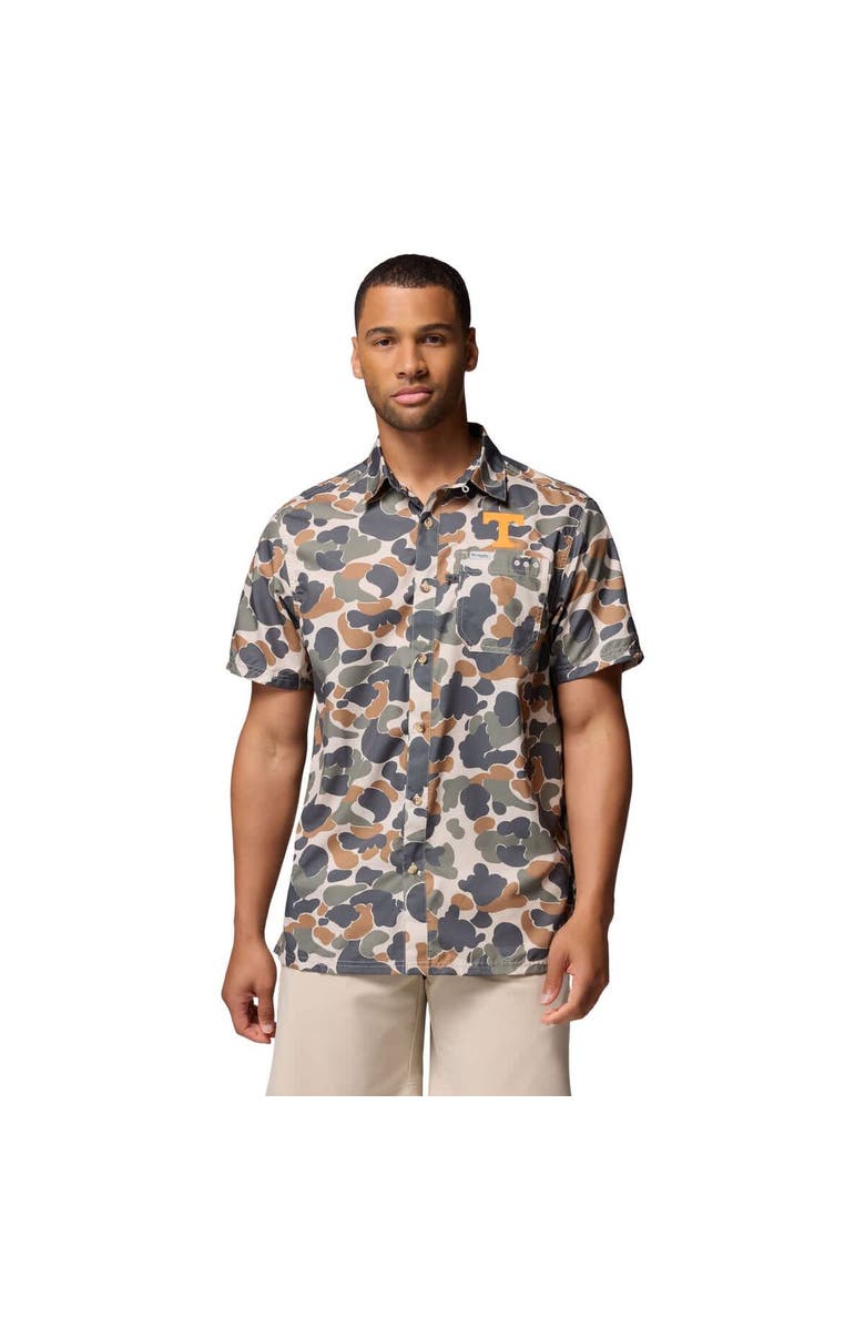 Columbia Men's Columbia Camo Tennessee Volunteers Super Slack Tide Omni-Wick Button-Up Shirt, Main, color, Camo