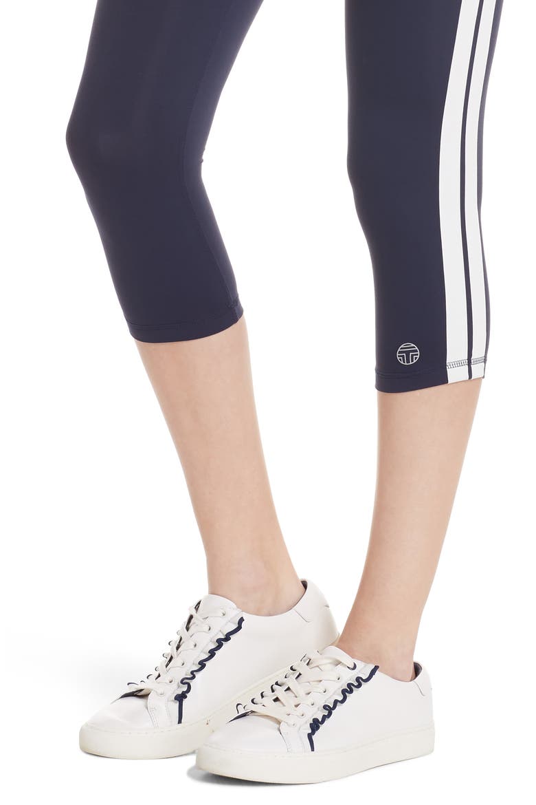 Tory Sport Hi-Vis Crop Leggings, Alternate, color, TORY NAVY