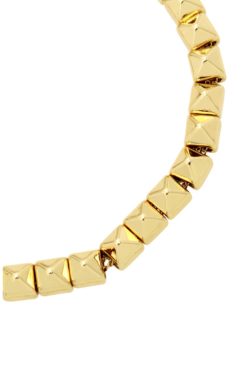 Pyramid Flex Chain Bracelet, Alternate, color, GOLD