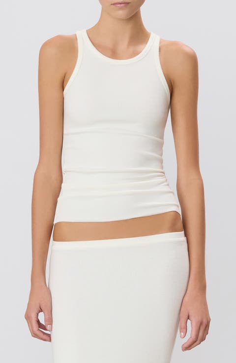 High Neck Ribbed Tank