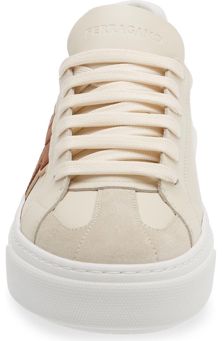 FERRAGAMO Sauro Gancini Sneaker, Alternate, color, Spiaggia Mascarpone Naturale