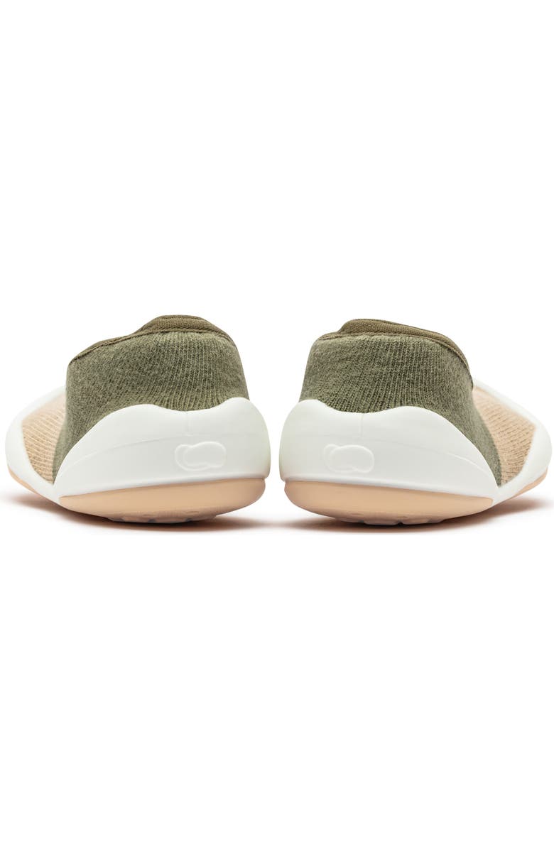 Komuello Toddler Sock Shoes Flat - Color Block Olive, Alternate, color, Color Block Olive