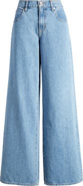 SLVRLAKE Mica Organic Cotton Wide Leg Jeans