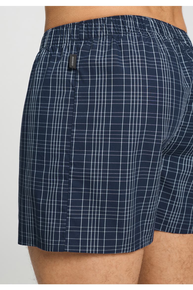 Fancy Woven Cotton Boxer, Alternate, color, Checked Blue