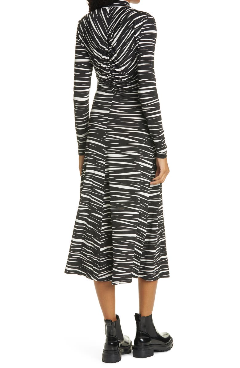 Stine Goya Asher Ruched Jersey Midi Dress, Alternate, color,