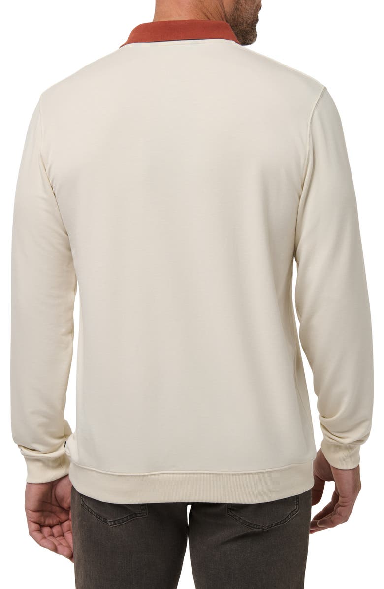 TravisMathew Amenities Collared Sweatshirt, Alternate, color, Birch