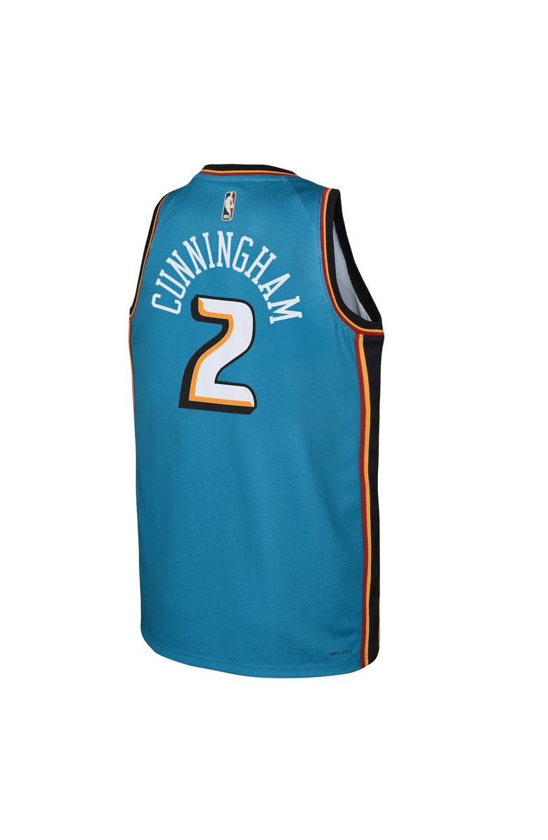 Nike Youth Nike Cade Cunningham Teal Detroit Pistons 2022/23 Swingman Jersey - Classic Edition, Alternate, color, 