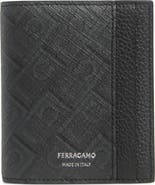 FERRAGAMO Gancio Monogram Vertical Leather Bifold Wallet