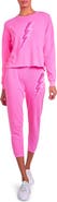 Lauren Moshi Alana x Pink Lightning Bolt Sweatpants
