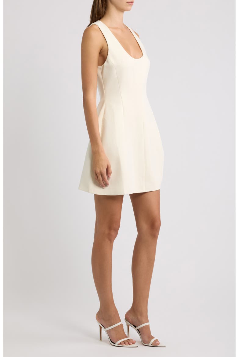 Scoop Neck Minidress, Alternate, color, ECRU