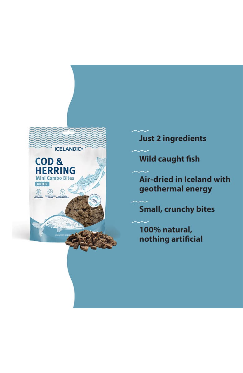 ICELANDIC+ Mini Combo Bites Cod 
Herring, 1.7Oz Bag, Alternate, color, 