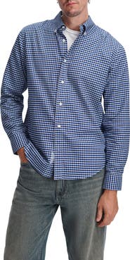 rag & bone Classic Plaid Cotton Oxford Shirt