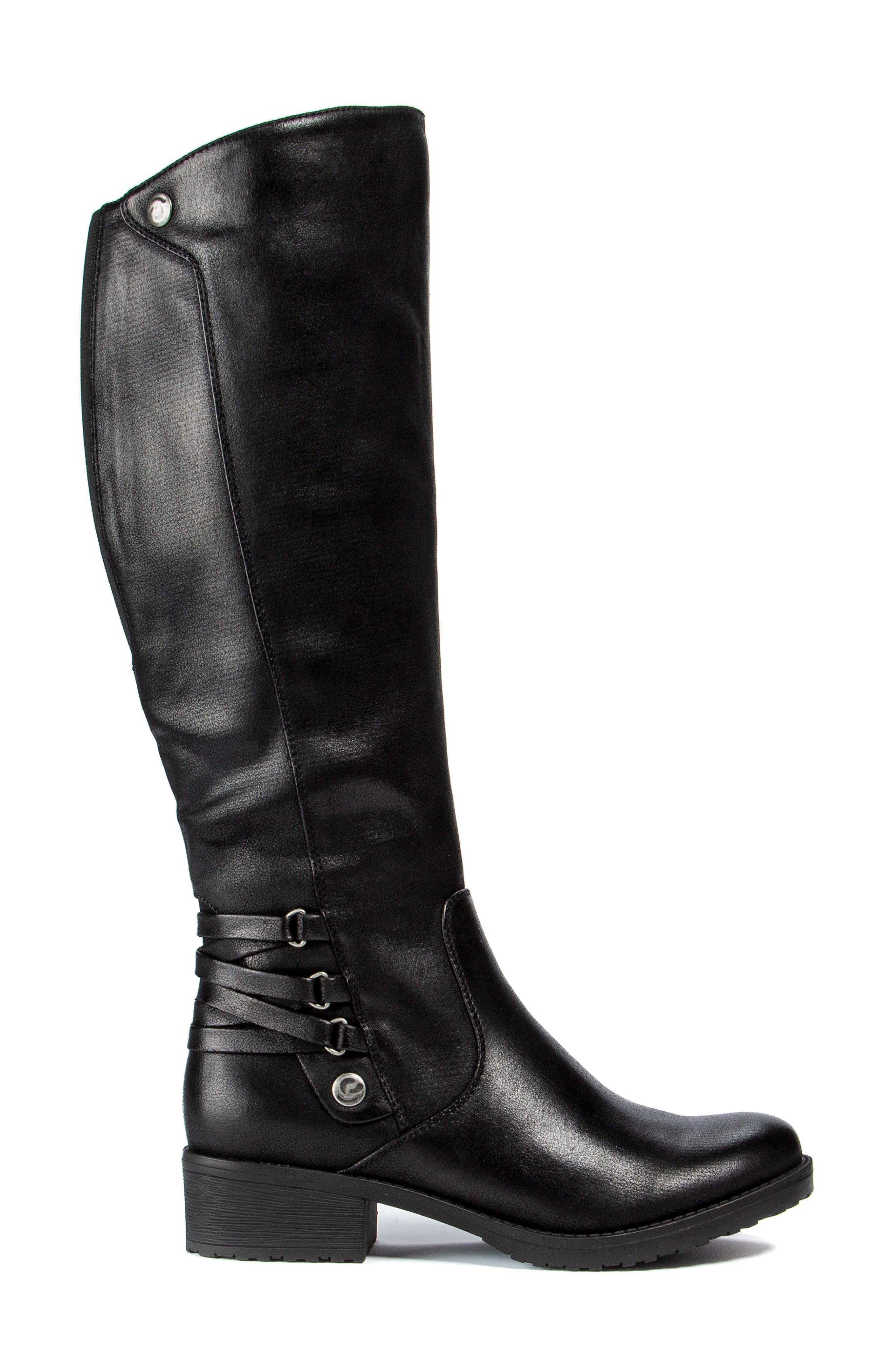 Ornella Riding Boot, Alternate, color, BLACK
