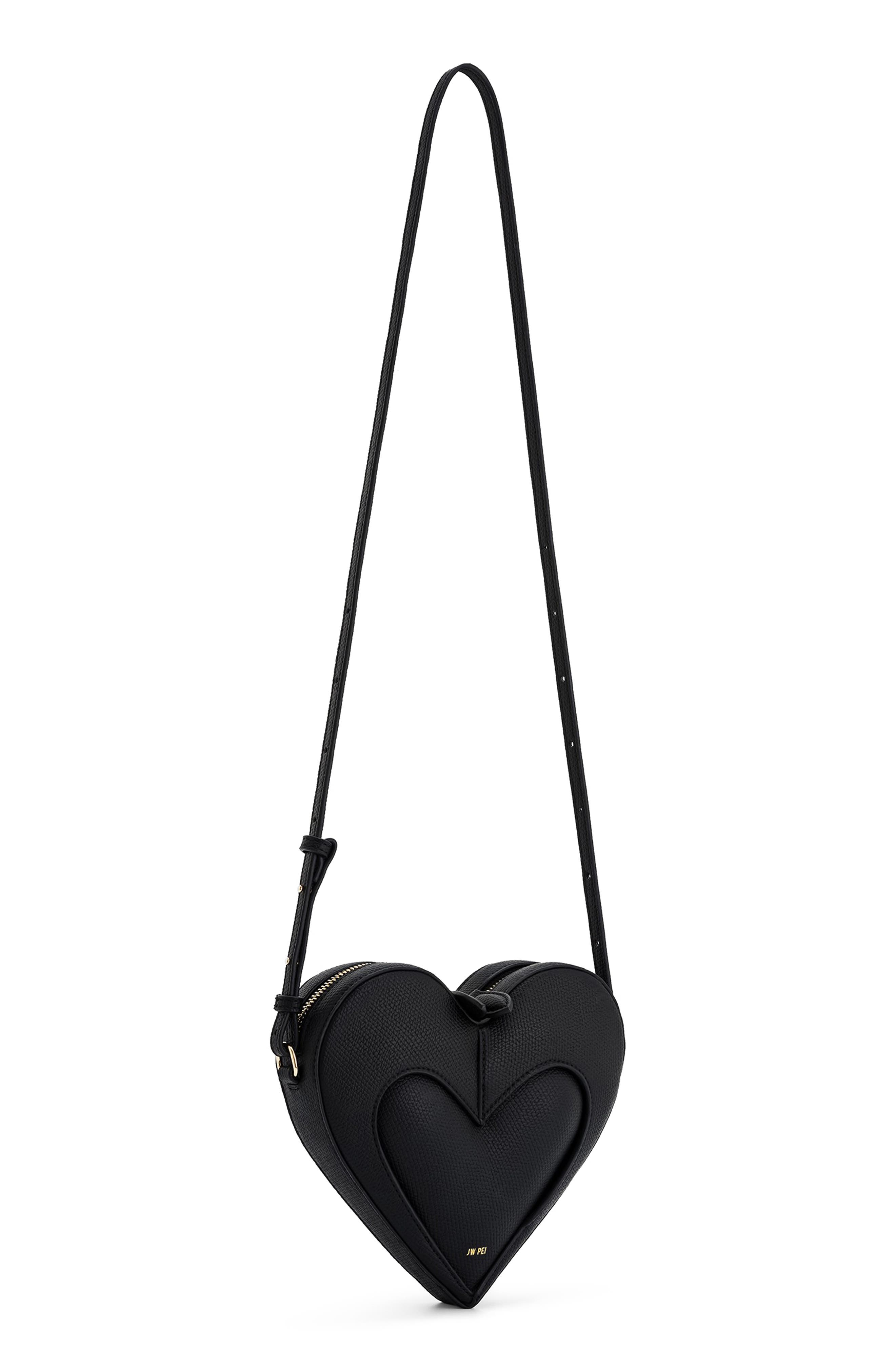JW PEI Francisca Faux Leather Heart Crossbody Bag, Alternate, color, 