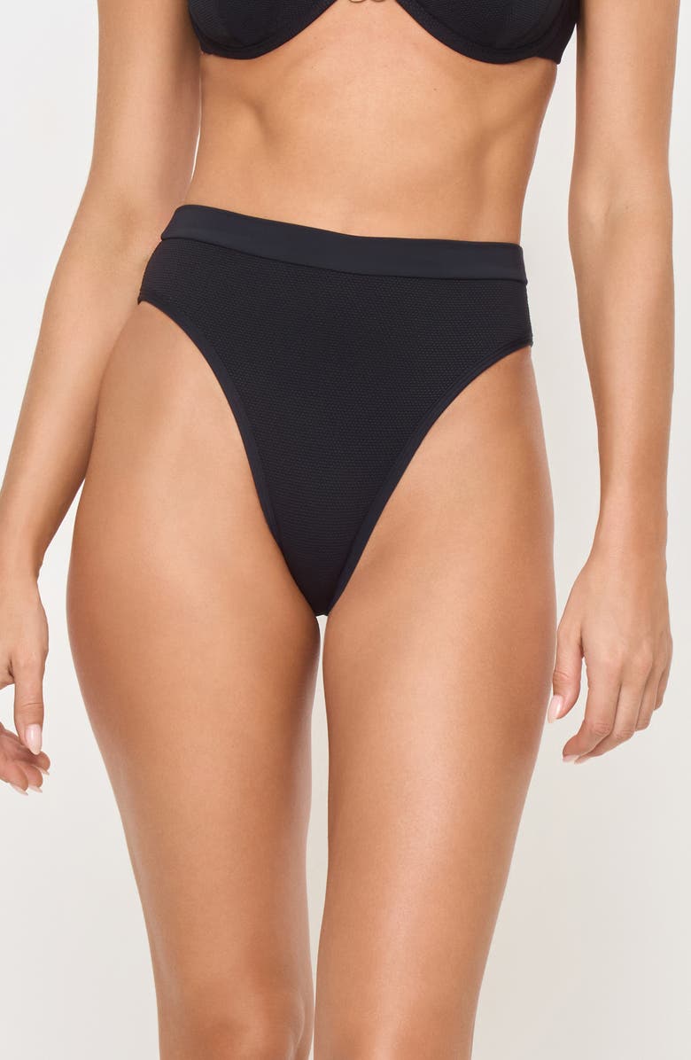 LSPACE x Anthropologie Frenchi Bitsy Bikini Bottoms, Main, color, Black