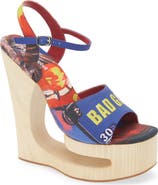 Jeffrey Campbell Flag Girl Platform Wedge Sandal