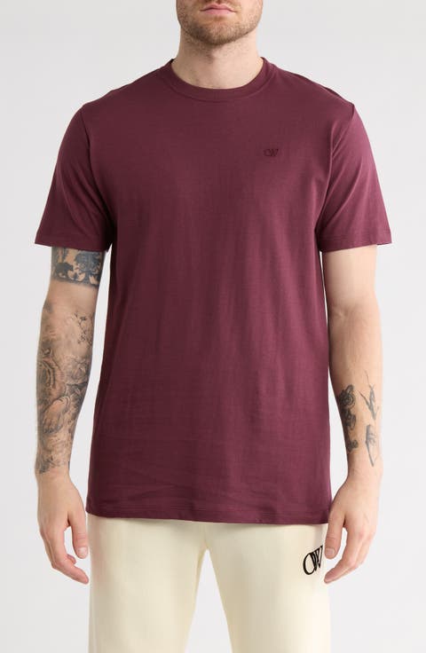 OW Embroidered Cotton T-Shirt