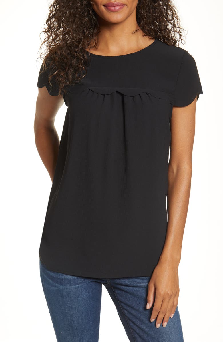 GIBSONLOOK x Fall Refresh Fancy Ashley Woven Scallop Top, Main, color,