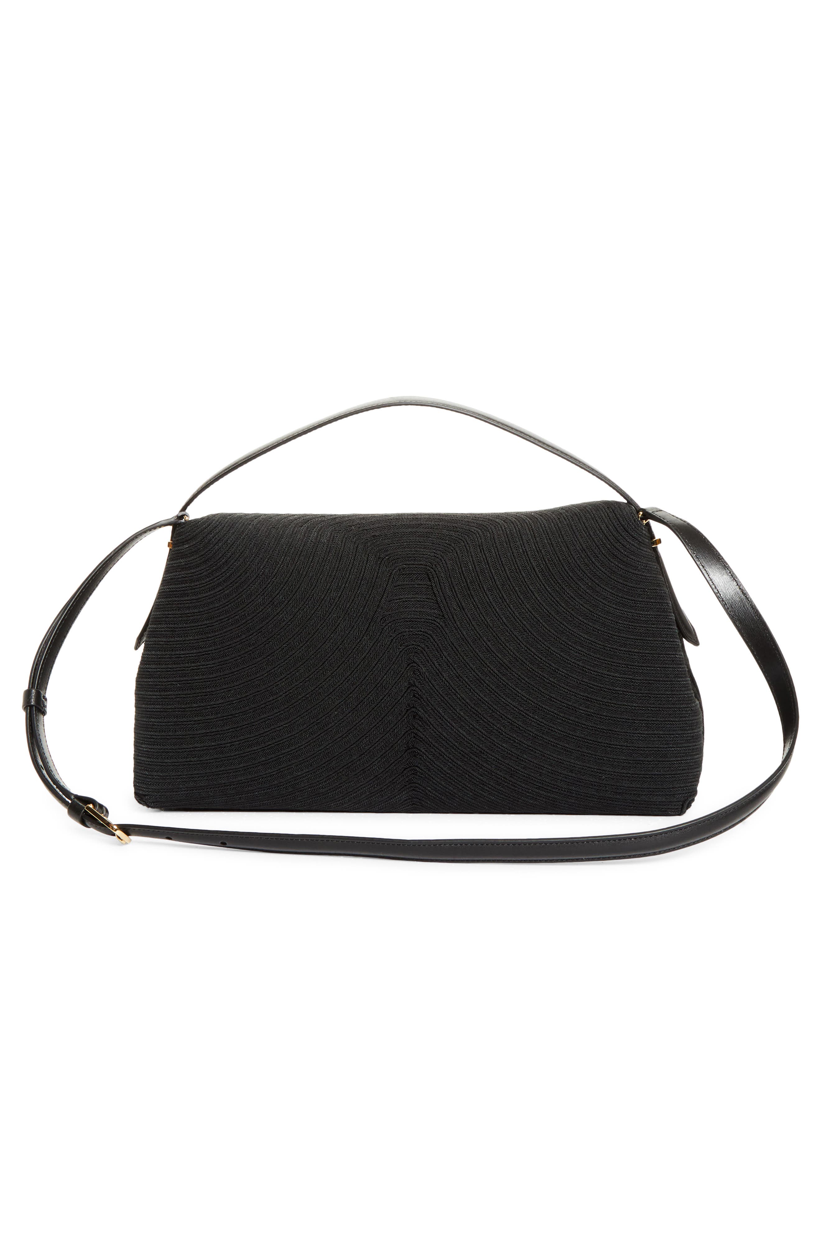 T-Lock Top Handle Bag, Alternate, color, BLACK