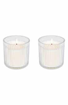 SWEET WATER DECOR Sugar Cookies Rib Glass 2-Piece Candle Set