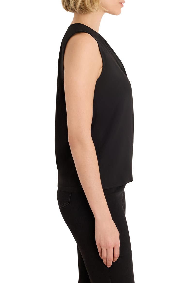 Mixed Media Layering Top, Alternate, color, BLACK ONYX