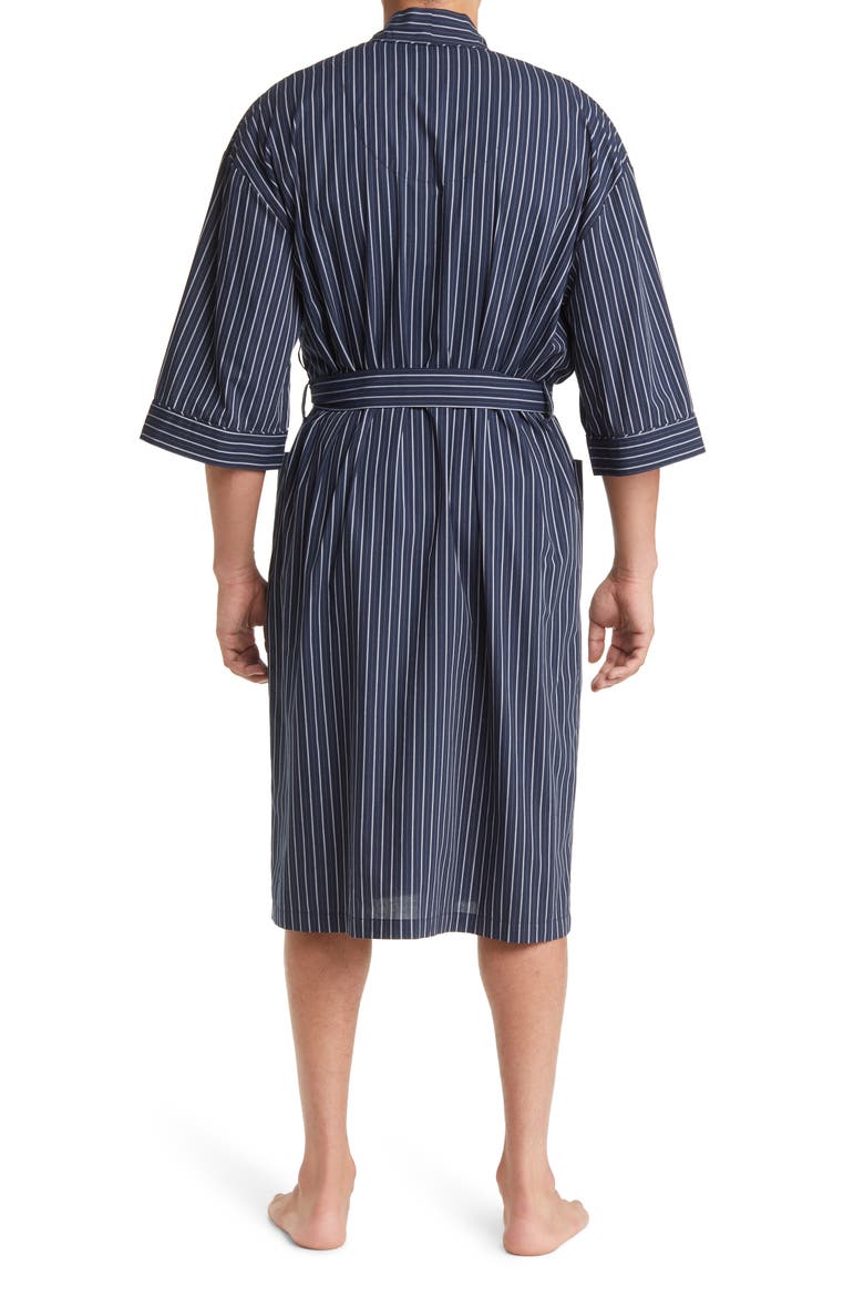 Sunset Blues Stripe Robe, Alternate, color, DARK NAVY