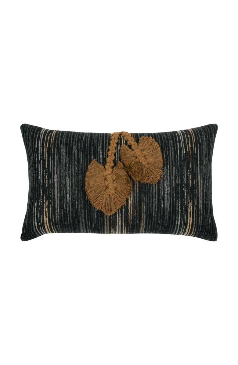 Elaine Smith Ingenuity Harvest Hand Knotted Macrame Indoor 
Outdoor Woven Accent Pillow, Main, color, Harvest