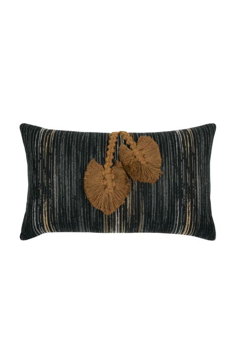 Ingenuity Harvest Hand Knotted Macrame Indoor & Outdoor Woven Accent Pillow