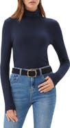 Karen Kane Ribbed Turtleneck Top