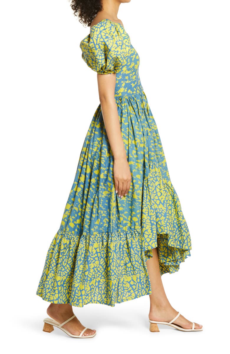 SIKA Frida Print Puff Sleeve Cotton Dress, Alternate, color,