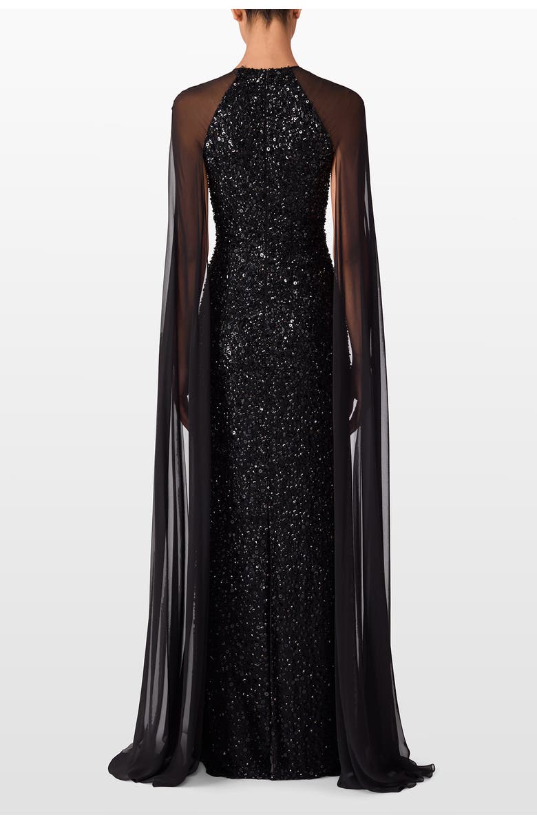 Jenny Packham Elite Maxi Dress, Alternate, color, Liquorice