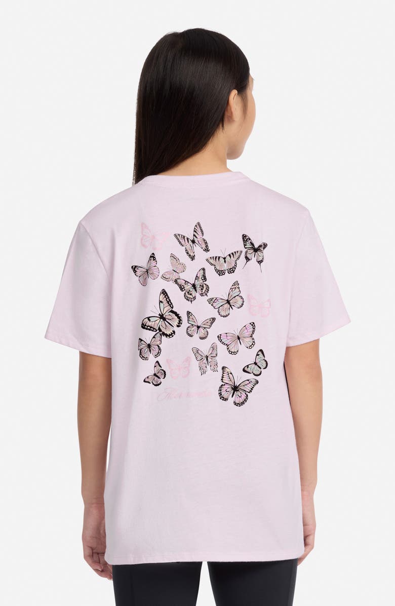 abercrombie kids Kids' Glitter Butterflies T-Shirt, Alternate, color, Cradle Pink
