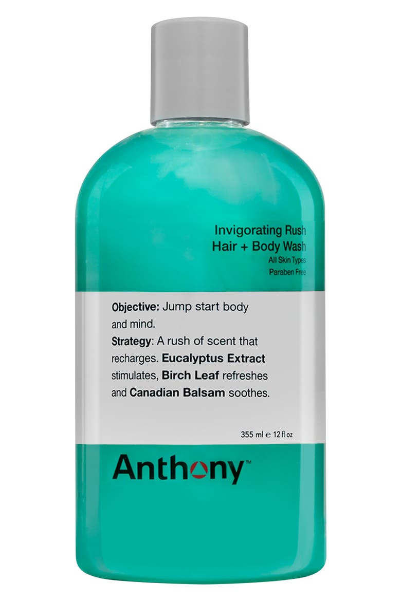 Anthony™ Invigorating Rush Hair & Body Wash, Main, color, NO COLOR