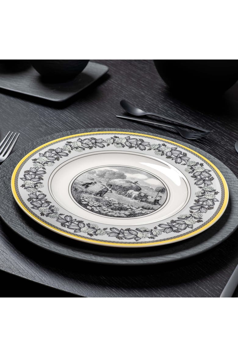 Audun Ferme Dinner Plate, Alternate, color, White