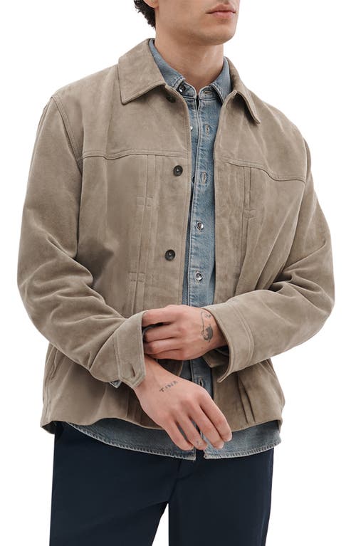 rag & bone Dwight Goatskin Suede Jacket in Mink at Nordstrom, Size Large