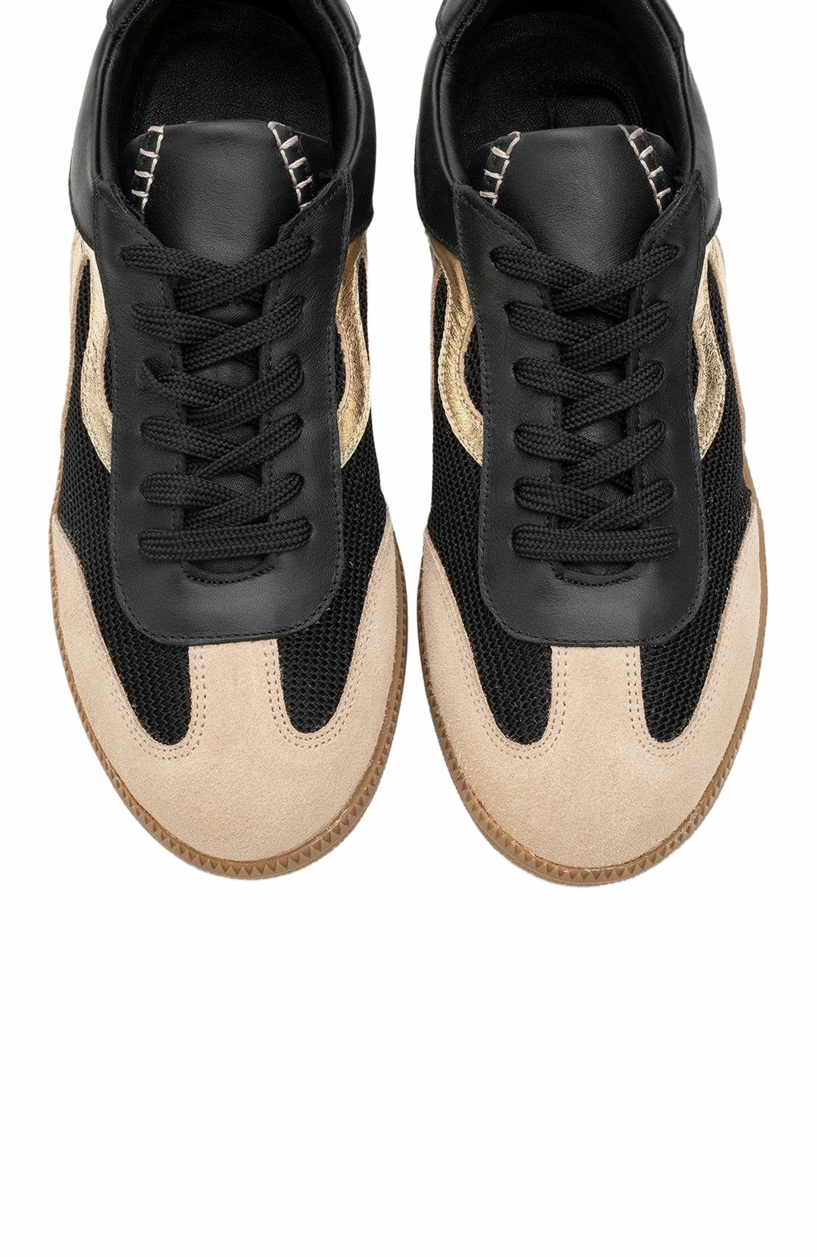 Perry Leather Sneakers, Alternate, color, Black Leather