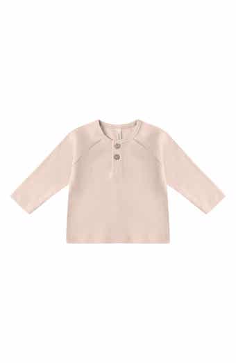 Ribbed Organic Cotton Henley Top