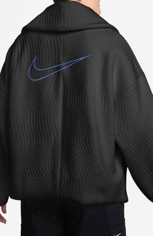 Nike X Serena Williams Design Crew Jacket In Black/game Royal