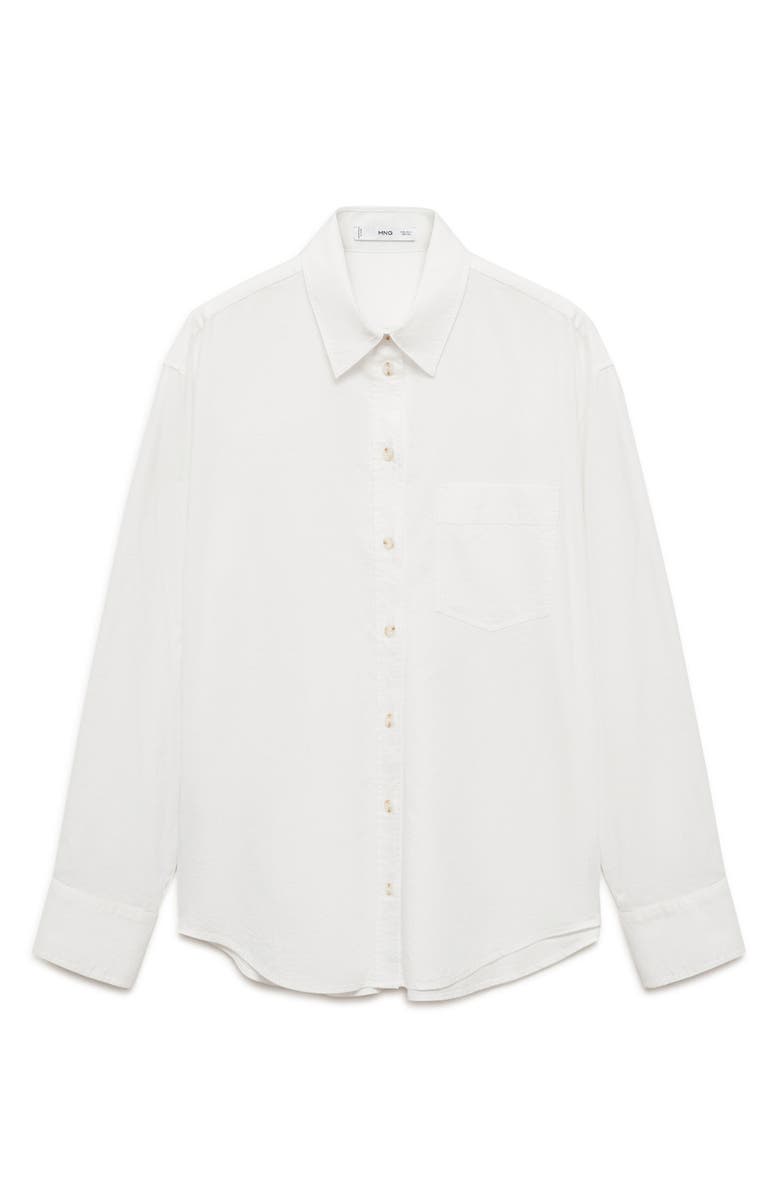 MANGO Cotton Button-Up Shirt, Alternate, color,