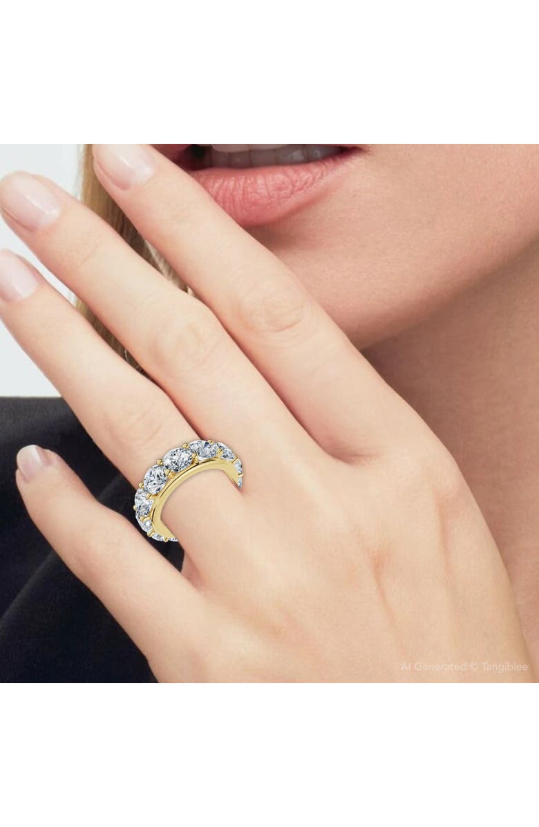 Bliss Diamond 13Ct Diamond Eternity Ring Lab Grown, Alternate, color, 14K Yellow Gold