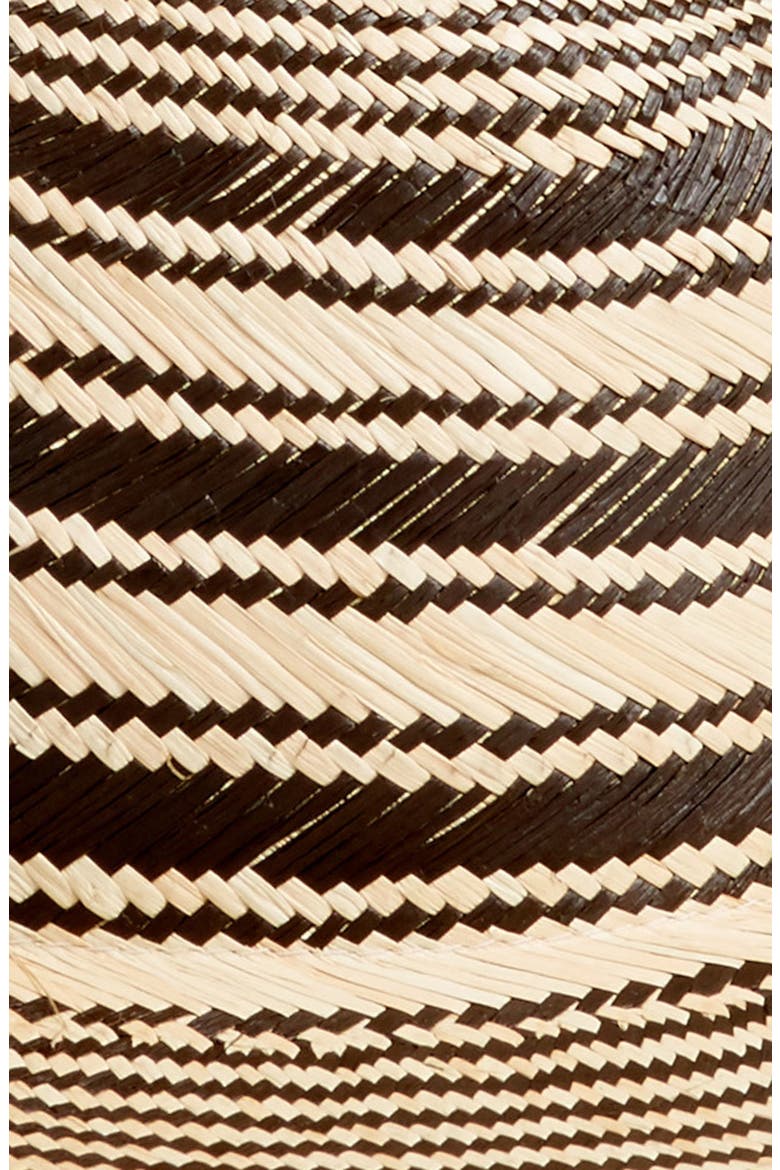 Stripe Panama Hat, Alternate, color, BLACK MULTI