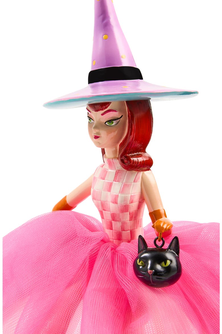 Glam-O-Ween Pumpkin Witch Ornament, Alternate, color, ORANGE