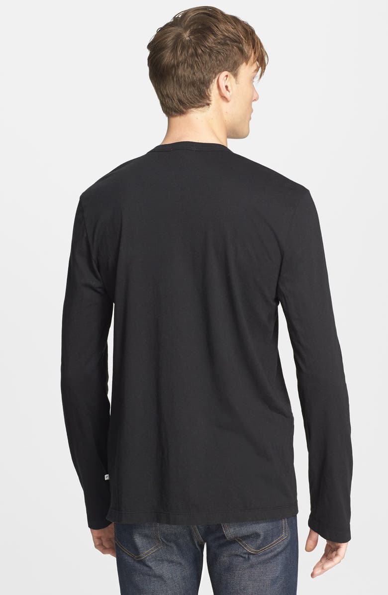 James Perse Long Sleeve Crewneck T-Shirt, Alternate, color,