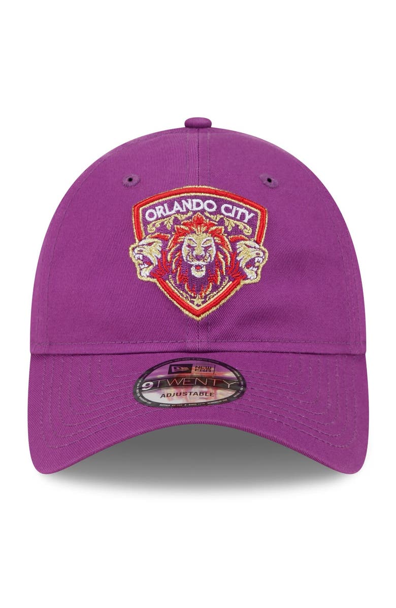 New Era Men's New Era Purple Orlando City SC 2024 Jersey Hook 9TWENTY Adjustable Hat, Alternate, color, 