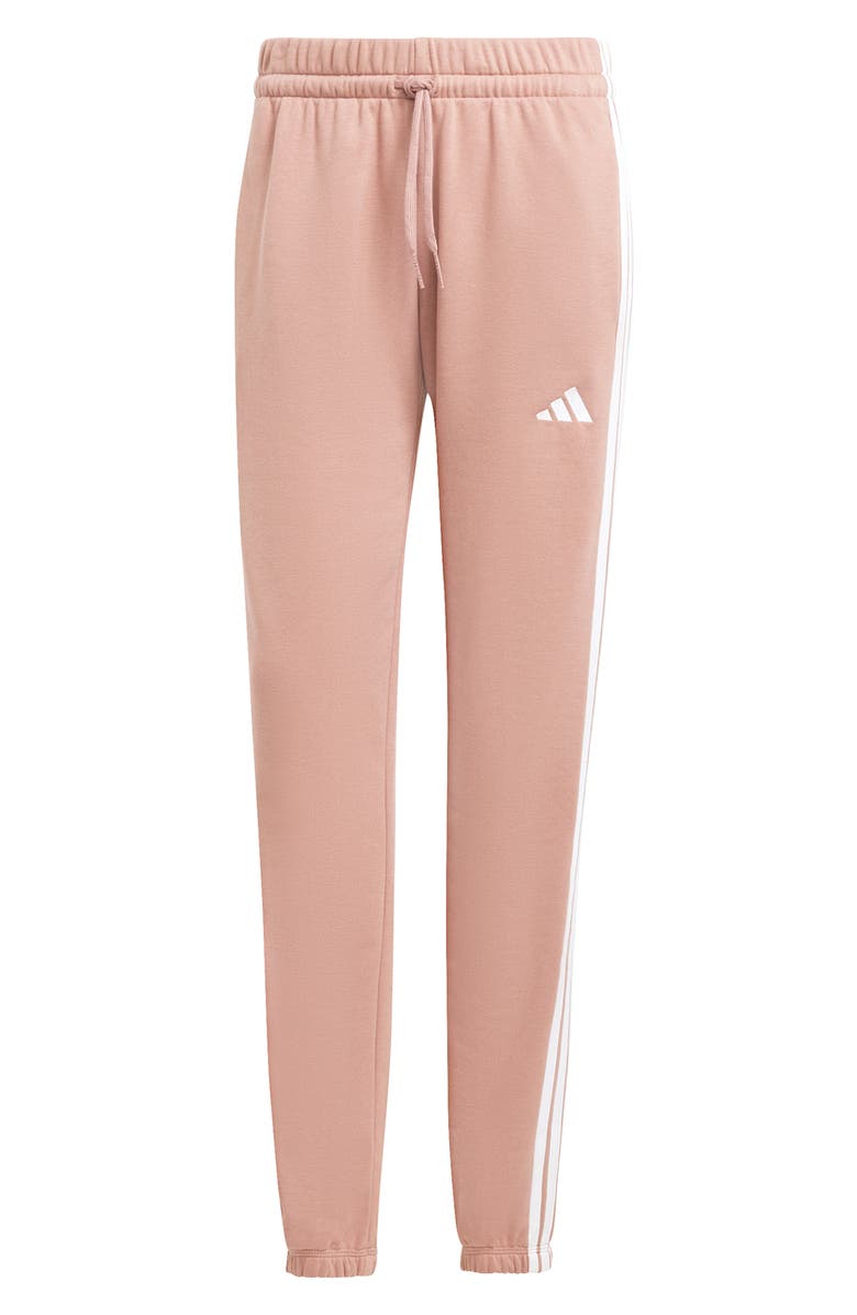 adidas 3-Stripes Fleece Sweatpants, Alternate, color, Warcla/ White